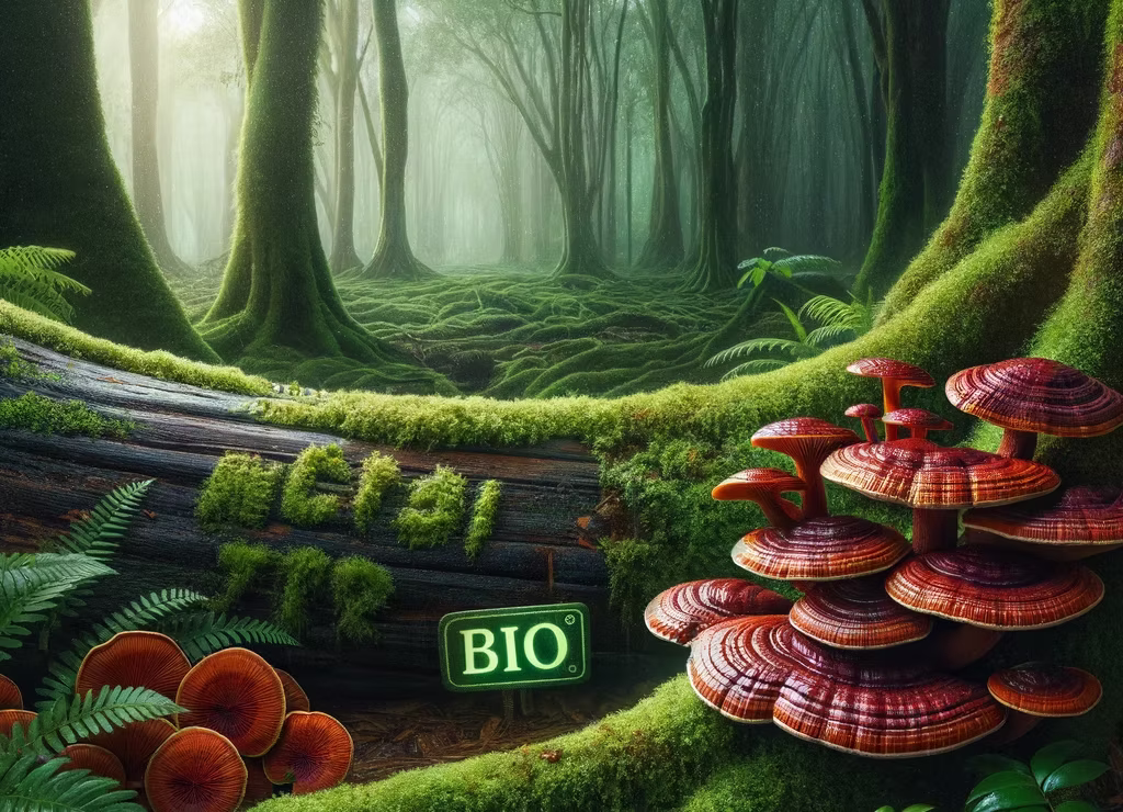 Reishi Pilz Bio — Premium Ganoderma lucidum getrocknet, Thai-038-Bio certified zertifiziert